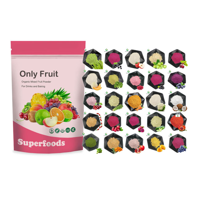 Superalimento de fruta de fruta seca orgánica mixta mixta